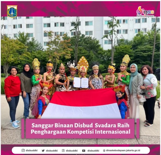 Sanggar Tari Svadara, Binaan Disbud Raih Juara 3 Kompetisi Internasional di Korsel