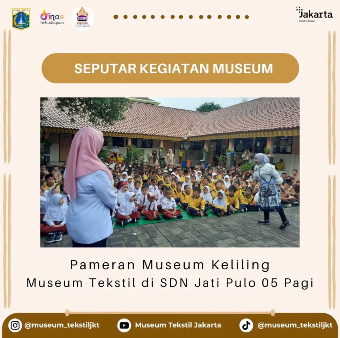 Pameran Museum Keliling di SDN Jatipulo 05 Pagi Jakarta Barat