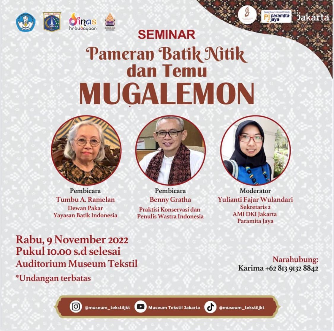 Seminar Batik Nitik dan Temu Mugalemon