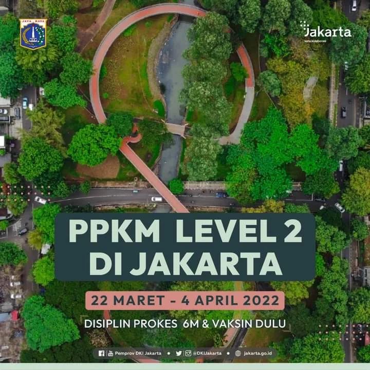 PPKM Level 2 DKI Jakarta 4 April