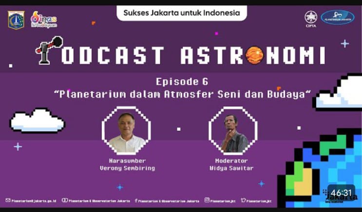 Podcast Astronomi episode 6 Planetarium dalam Atmosfer Seni dan Budaya